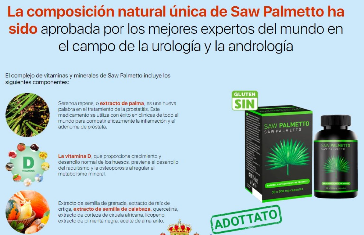 ᐉ Saw Palmetto en farmacia [50 de descuento] Precio Reales medicas